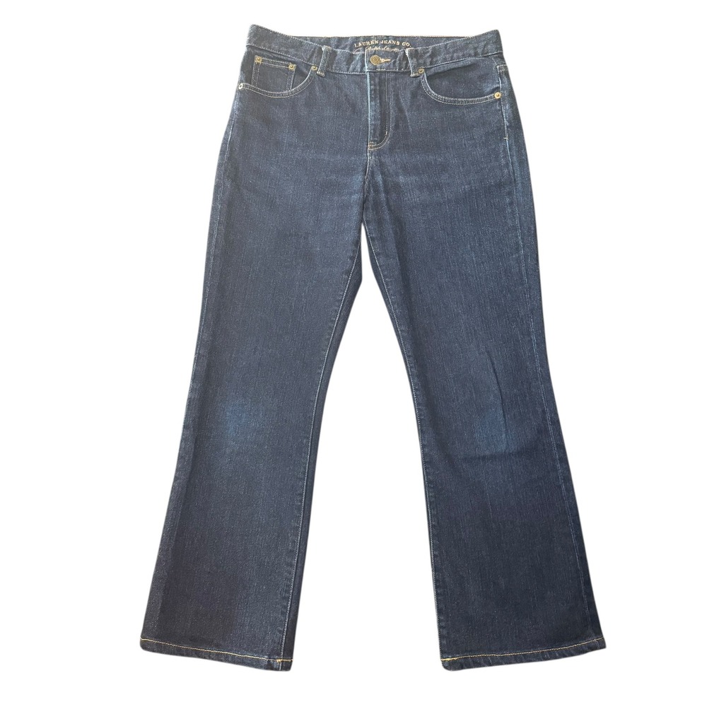 Lauren Jeans Ralph Lauren Classic Bootcut Dark‎ Wash Denim Women's Jeans 8P